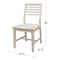 International Concepts Set of 2 Aspen Slat Chairs, Unfinished C-4P - alternate 5